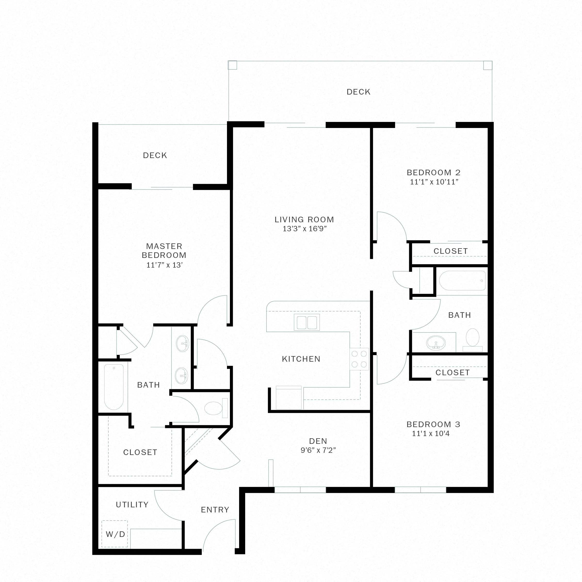 Floor plan layout diagram for 3A